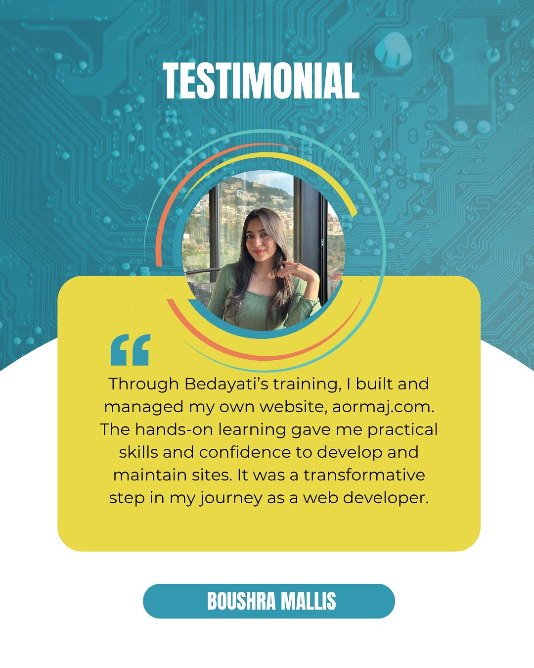 Portrait of Boushra Mallis